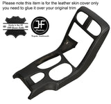 GREY STITCH CONSOLE SHIFT BEZEL SURROUND LEATHER COVER FITS CORVETTE C6 05-13