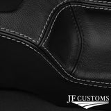 LIGHT GREY STITCH FRONT CENTRE CONSOLE LEATHER COVER FITS VW  SCIROCCO MK3