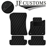 WHITE DIAMOND STITCH VINYL 4XTAILORED FLOOR CARPET FOR MERCEDES CLK 03-10 JF1
