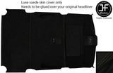 BROWN STITCH ROOF HEADLINING LINER LUXE SUEDE COVER FITS RANGE VOGUE L322 02-10