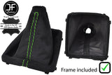 GREEN STITCH SUEDE GEAR GAITER WITH PLASTIC FRAME FOR FORD FOCUS MK2 FL 08-2011