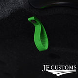 GREEN LEATHER TAILGATE BOOT PULL STRAP HANDLE FITS FIAT 500 ABARTH 07-16