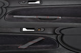 red stitch FITS VW PASSAT 97-05 2X FRONT DOOR HANDLE LEATHER COVERS CUSTOM NEW