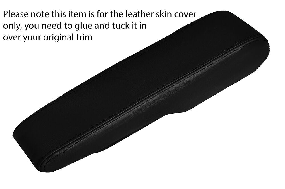 BLACK STITCHING ARMREST LEATHER SKIN COVER FITS LOTUS EVORA 2009-2014 CUSTOM NEW