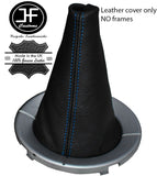 BLUE STITCH REAL LEATHER MANUAL GEAR GAITER FITS MG ZR MGZR 2003-2005 CUSTOM NEW