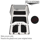 DARK RED STITCH LUXE SUEDE HEADLINER COVER FOR JEEP WRANGLER JK 11-17 4 DR
