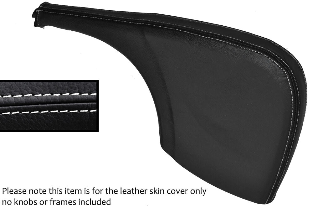 WHITE STITCH LEATHER SKIN HANDBRAKE GAITER FITS MERCEDES SPRINTER 06-13