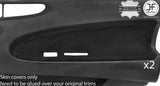 BLACK STITCH 2X DOOR CARD INSERT SUEDE COVERS FITS HONDA PRELUDE MK4 1992-1996