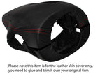 RED STITCH STEERING SHROUD LEATHER SKIN COVER FITS TOYOTA MR2 MK3 2000-2007