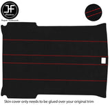 RED STITCH LUXE SUEDE HEADLINER ROOF COVER FITS FORD FIESTA MK3 XR2I 3 DOOR