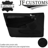 BLACK STITCH 2X FRONT DOOR TRIM ARMREST COVERS FOR JAGUAR X-TYPE 01-09 JF2