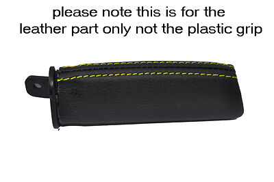yellow stitching FITS CORVETTE C6 2005-2012 E BRAKE HANDLE COVER ONLY LEATHER