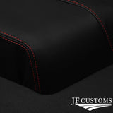 RED STITCH DOOR POCKET TRIM LEATHER COVER FITS FORD TRANSIT MK7 06-14 CUSTOM NEW