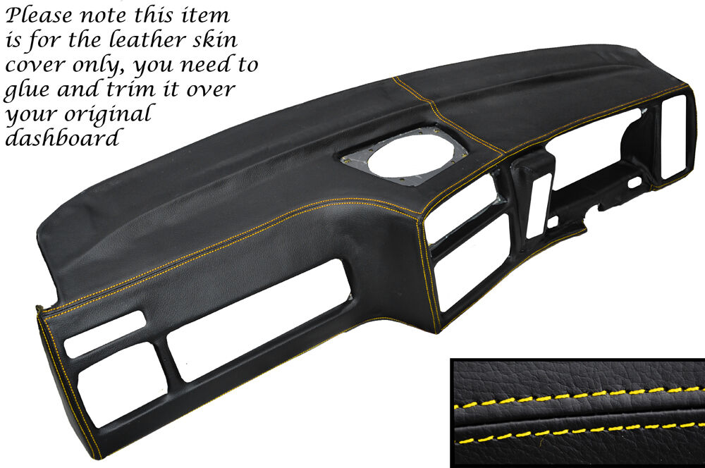 YELLOW STITCH DASH DASHBOARD COVER FITS FORD SIERRA MK1 RS COSWORTH SAPPHIRE 4x4