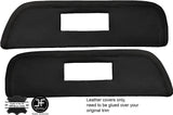 BLACK STITCH 2X DOOR CARD INSERT LEATHER COVERS FITS SAAB 900 CLASSIC 78-93
