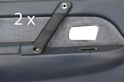 black stitching FITS MITSUBISHI SHOGUN PAJERO 90-99  2X DOOR HANDLE COVERS