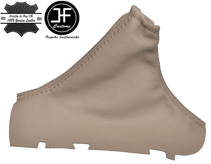 BEIGE LEATHER FOR VOLVO S60 2001-2007 HANDBRAKE GAITOR COVER CUSTOM NEW
