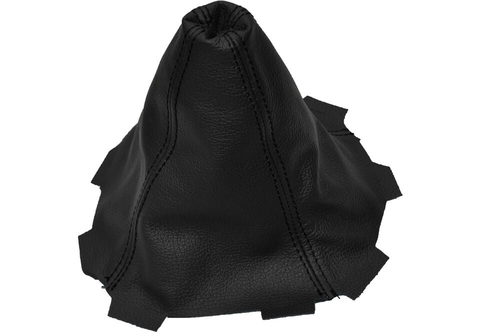 BLACK STITCHING LEATHER SKIN GEAR GAITER FITS SUZUKI SWIFT 2010-2014 CUSTOM NEW