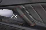 red stitch FITS HONDA S2000 2X DOOR HANDLE PERFORATED LEATHER COVERS CUSTOM NEW