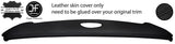 BLACK STITCH TOP DASH DASHBOARD LEATHER COVER FITS RELIANT SCIMITAR SE4 COUPE