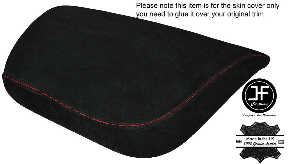 RED STITCHING SUEDE ARMREST COVER FITS CORVETTE C7 2014-2017 CUSTOM NEW
