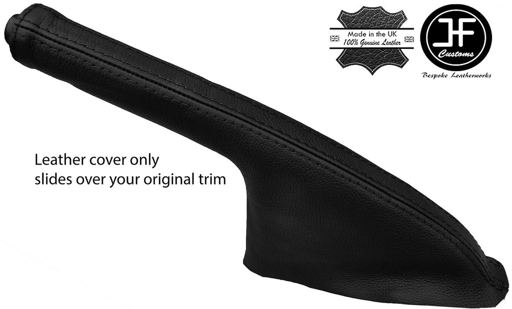 BLACK STITCHING LEATHER HANDBRAKE GAITER FITS MG MG3 2011-2016 CUSTOM NEW