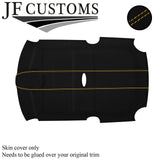 YELLOW STITCH LEATHER+SUEDE COVERS FOR BMW MINI R50 R53 01-06 TOP RECOVERY KIT