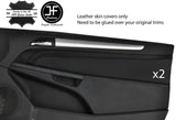 BLACK STITCH 2X DOOR CARD TRIM COVERS FOR VAUXHALL OPEL ASTRA H 2004-2009 3 DOOR