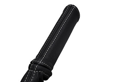 white stitch FITS NISSAN NAVARA D40 HANDBRAKE HANDLE     COVER ONLY CUSTOM NEW