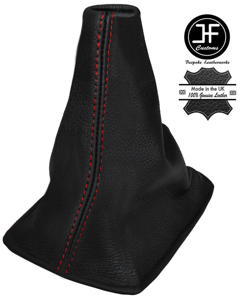 RED STITCHING GEAR GAITER ITALIAN LEATHER FITS ALMERA N16  2002-2006 CUSTOM NEW
