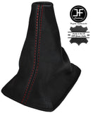 RED STITCHING GEAR GAITER ITALIAN LEATHER FITS ALMERA N16  2002-2006 CUSTOM NEW