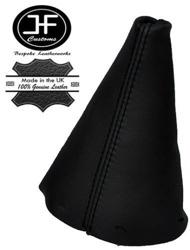 BLACK STITCH LEATHER GEAR GAITER COVER FOR RENAULT MEGANE MK3 MKIII 2008-2013