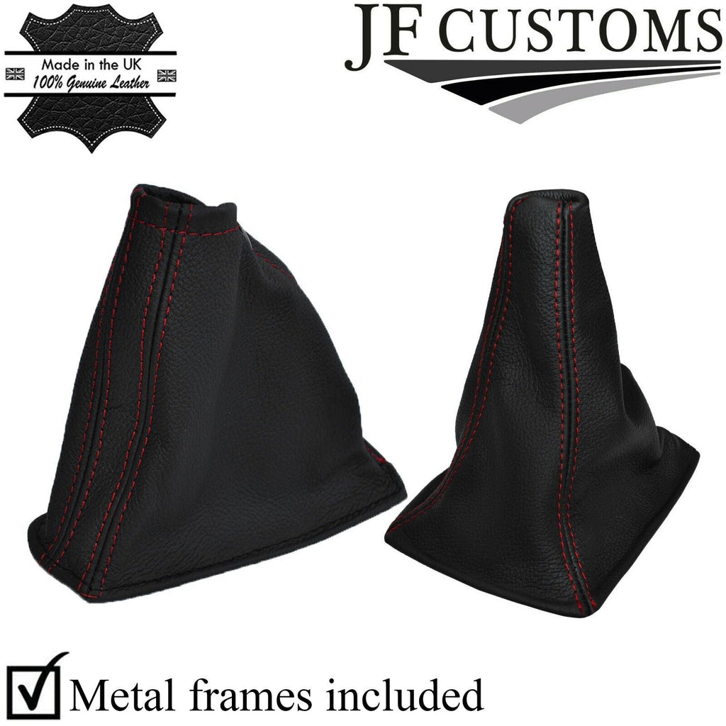 RED STICH LEATHER GEAR HANDBRAKE GAITER BOOTS FITS NISSAN SKYLINE R32 GTS GTR