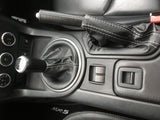 SILVER STITCH FOR MAZDA MX5 MK3 2005-2012 GENUINE LEATHER GEAR HANDBRAKE SET