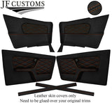 BROWN STITCH LEATHER COVERS FOR BMW 3 SERIES E30 CONVERTIBLE FULL INTERIOR KIT