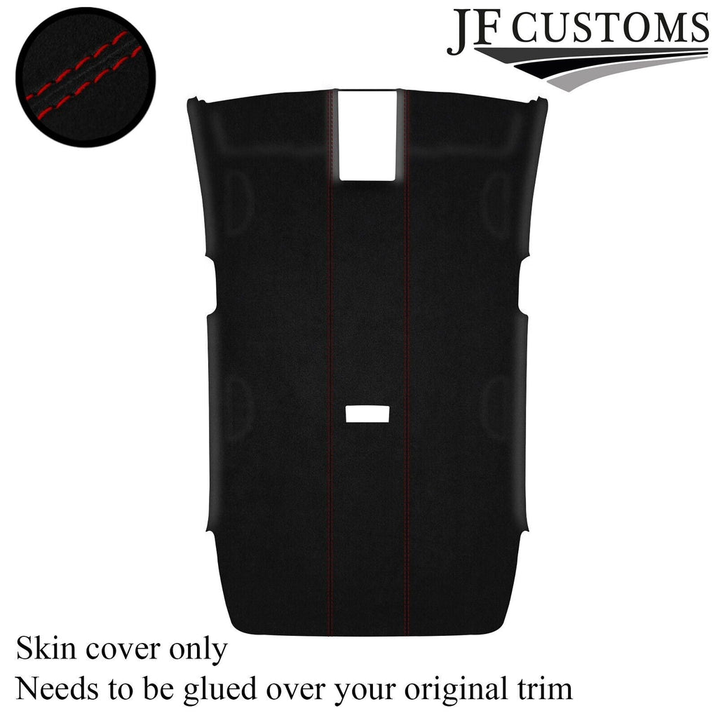 DARK RED STITCH  LUXE SUEDE HEADLINER COVER FOR VW GOLF MK7 13-19 3DR CUSTOM NEW