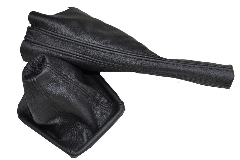 BLACK STITCH FITS VW PASSAT B3 B4  GEAR GAITER HANDBRAKE LEATHER 1988-1997