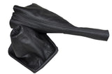 BLACK STITCH FITS VW PASSAT B3 B4  GEAR GAITER HANDBRAKE LEATHER 1988-1997