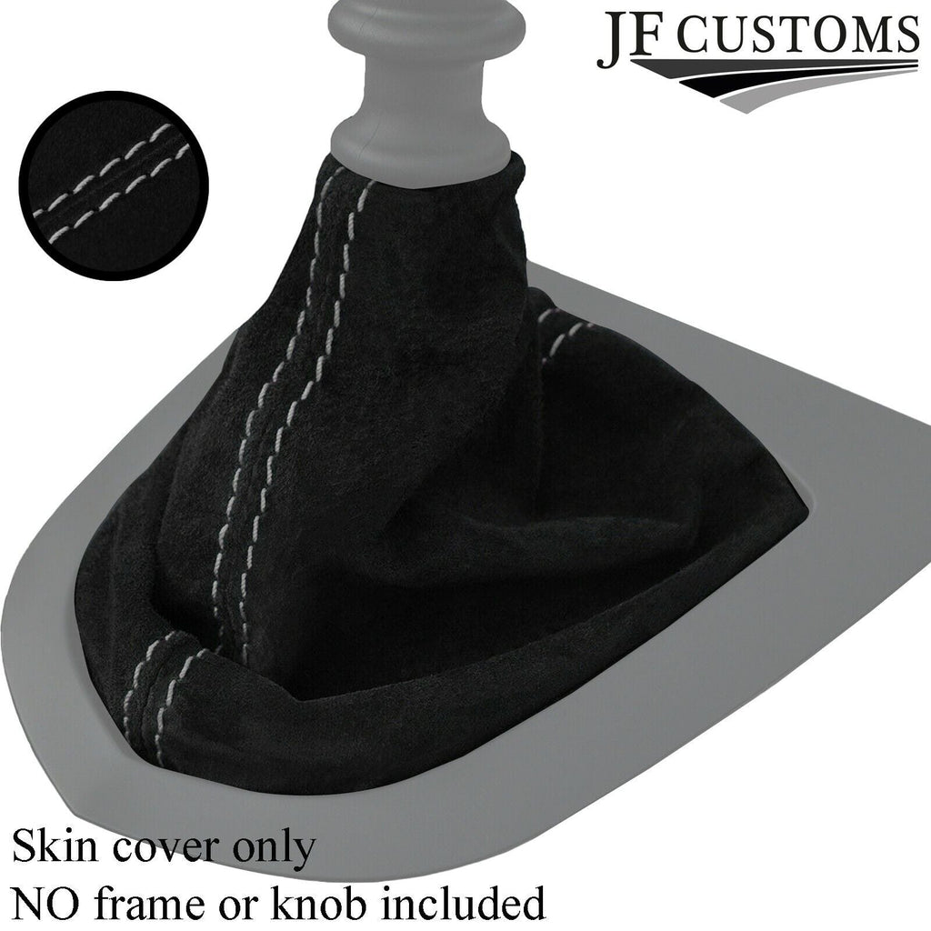 GREY STITCHING REAL SUEDE MANUAL GEAR GAITER FITS PEUGEOT RCZ 2009-2015