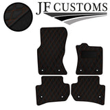 TAN DIAMOND STITCH VINYL 4XTAILORED FLOOR CARPET FOR JAGUAR F-PACE 16-21 JF1