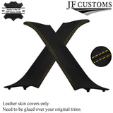 YELLOW STITCH LEATHER+SUEDE COVERS FOR BMW MINI R50 R53 01-06 TOP RECOVERY KIT