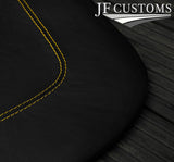 YELLOW STITCH LEATHER TARGA HEADLINER SUN SHADE LEATHER COVER FOR CORVETTE C6