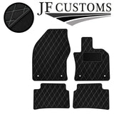 WHITE DIAMOND STITCH VINYL 4X TAILORED FLOOR CARPET FOR LEXUS UX 18-21 JF1