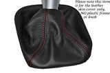 RED STITCH FITS MERCEDES CLC CL203 2008-2011 MANUAL LEATHER GEAR GAITER ONLY