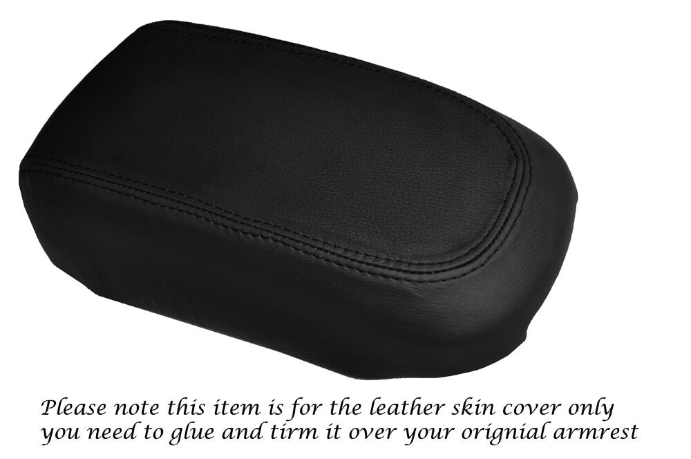 BLACK STITCH LEATHER ARMREST SKIN COVER FITS MITSUBISHI LEGNUM VR4 GALANT 96-04