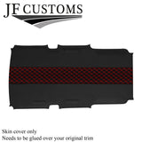 RED STITCH D GREY LUXE-SUEDE HEADLINER COVER FOR HUMMER H3 05-11 STYLE3