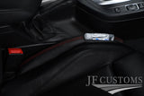 D RED STITCH LEATHER 2X CAR KEY HOLDER PROTECTOR FOR HONDA CIVIC TYPE R S 06-12