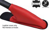 RED TOP GRAIN REAL LEATHER HANDBRAKE GAITER FOR BMW MINI COOPER R55 R56 R57