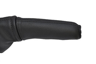 black stitch FITS RENAULT LAGUNA MK2 01-04 LEATHER HANDBRAKE HANDLE COVER ONLY