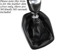 BLACK STITCHING LEATHER MANUAL GEAR GAITER FITS FORD B MAX B-MAX 2012-2015